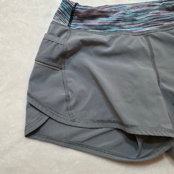 Athleta Girl Shorts sz M (8-10) Gray Pull on Shorts Record Breaker Shorts - Picture 6 of 6